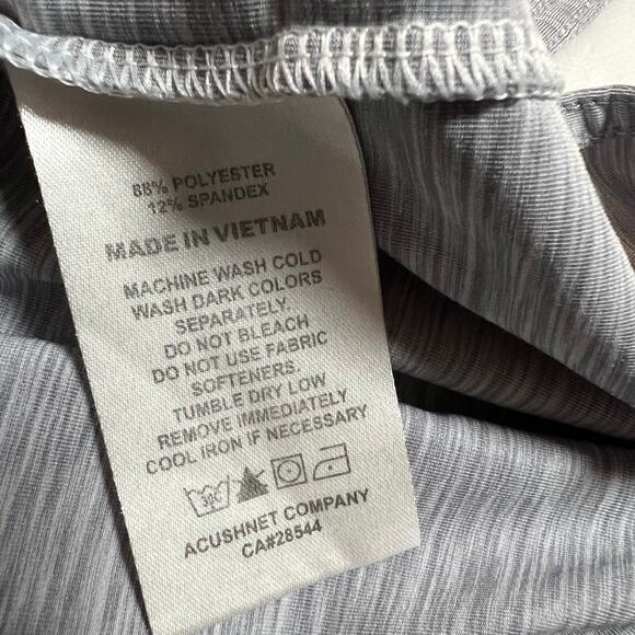 FootJoy Stripe Color Block Short Sleeve Self Collar Polo Size L Golf Lightweight - Picture 6 of 10